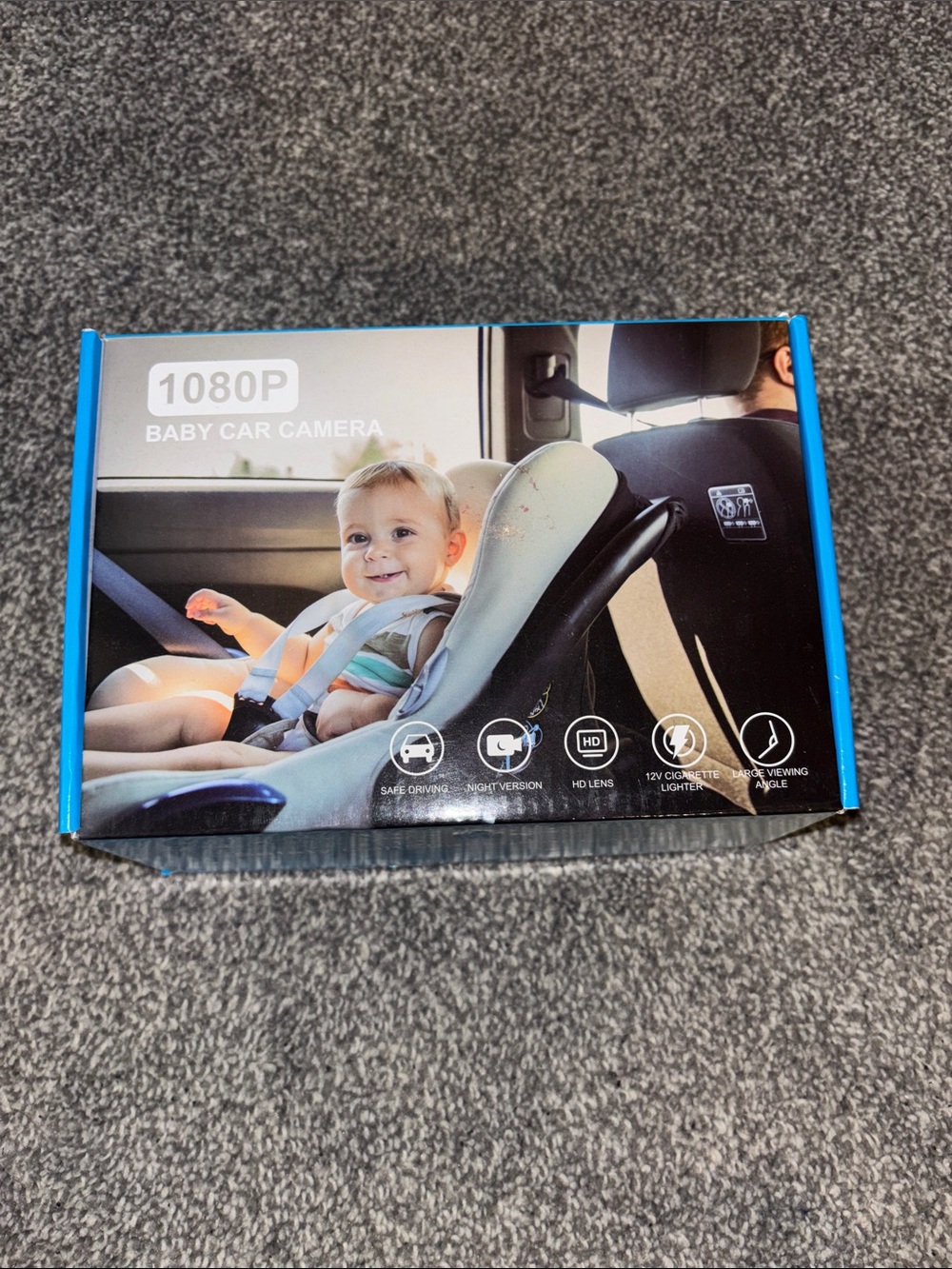 1080P Baby Car Camera Monitor - Black